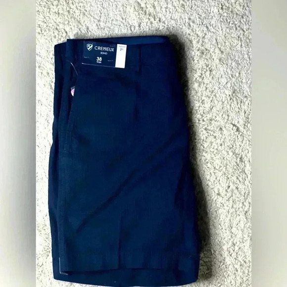 MENS DANIEL CREMIEUX NAVY BLUE SHORTS NWT SIZE 38 - Picture 1 of 9